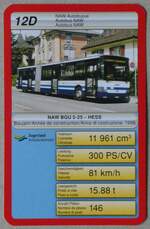 (263'343) - Quartett-Spielkarte mit ZVB NAW/Hess BU 5-25 Nr. 86 am 2. Juni 2024 in Thun