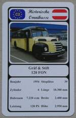 (269'568) - Quartett-Spielkarte mit Gr�f & Stift 120 FON von 1954 am 1.