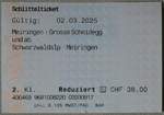 (272'618) - PostAuto-Schlittelticket Meiringen-Grosse Scheidegg vom 2.