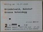 (278'076) - GrindelwaldBus-Einzelbillet vom 15.