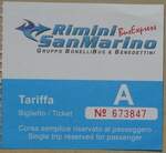 (283'525) - Aus San Marino: Benedettini/Bonelli-Einzelbillet vom 25.