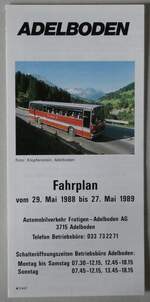 (286'123) - AFA-Fahrplan vom 29.