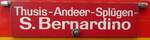 (281'383) - Routentafel - Thusis-Andeer-Spl�gen-S.Bernardino - am 12. Oktober 2025 in Schwarzenberg, R�ssli