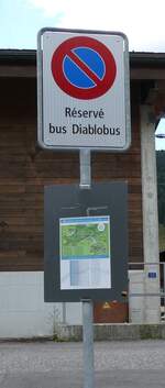 (278'562) - R�serv� bus Diablobus und Fahrplan Diablobus am 5. August 2025 beim Bahnhof Les Diablerets