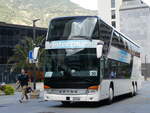 (265'735) - Intertours, Domdidier - FR 300'654 - Setra am 16. August 2024 beim Bahnhof Visp