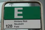 (280'726) - AHW-Haltestellenschild - W�denswil, Bahnhof - am 27.