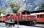 HGe 4/4 Nr.15 der BVZ in Brig aam 21.08.1979.