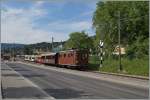 Dei BOB HG 3/3 29 verlässt Blonay mit ihrem BOB Wagen in Richutung Chamby.