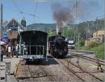 Der Andrang auf den ersten Dampfzug der Saison der Blonay Chamby Bahn war erfreulich gross; so nutzte ich f�r meine erste Dampffahrt von Blonay nach Chamby erst den Dampfzug am darauffolgenden Woche. Und da war die HG 3/4 N� 3 im Einsatz, die hier in Blonay Rangiert.

9. Mai 2026