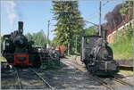 Festival Suisse de la vapeur 2026 (Schweizer Dampffestival 2026) - Nachdem die kleine Dampflok G 2/2 Ticino den GFM G�terwagen L 712 an den richtigen Platz in Chaulin bei der Lokbehandlung rangiert hat, f�hrt sie in den Museumsbahnhof zur�ck und begegnet dabei der SEG G 2x 2/2 105 der Blonay Chamby Bahn, diese Mallet Dampflok wurde ebenfalls in Deutschland gebaut wurde.

25. Mai 2026

