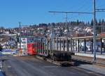 CJ Güterverkehr: Nach der Umgestaltung des Bahnhofs Le Noirmont wird der Güterverkehr auf dem Geleise 5 abgewickelt.