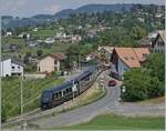 Der GPX 4065 von ZWEISIMMEN nach Montreux bei Planchamp.