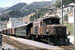 RhB Ge 6/6 I Nr.412 in Disentis am 21.07.1980.