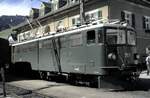 Und 9 Jahre davor: RhB Ge 6/6 II Nr.707 in Disentis-Muster im Juni 1981.