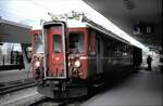 RhB ABe 4/4 Nr.501 in Samadan am 22.06.1993.