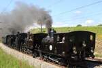 BSB-51 zieht während  150 Jahre Emmentalbahn   ein Sonderzug durch Tägertschi am 18 Mai 2025.