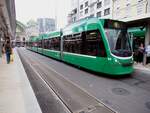 Strassenbahn / Stadtverkehr Basel; Be 6/8 Nr.313 Combino am Hauptbahnhof in Basel am 29.09.2019.