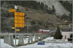 Die Strecke der M-O führt von Martigny nach Orsière.