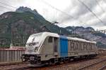 Railpool 187 008-8 rangiert im Bahnhof Erstfeld.Bild Juli 2015