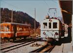 Noch einmal der ASD ABDe 4/4 N°2 nun vom Bahnsteig aus gesehen.