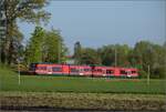 Auf der Biel-Täuffelen-Ins Bahn.