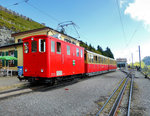 Schynige Platte Bahn: Lok 13 mit den Wagen 24 und 23 auf der Schynigen Platte.