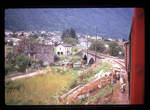 Auf der einstigen RhB-Strecke Bellinzona-Mesocco, 14.September 1970: Bei Roveredo. 