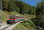 Zwischen Bella Vista und der Gipfelstaion Generoso Vetta ist der MG Beh 4/8 N° 11 unterwegs.