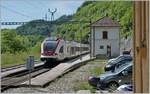 Der SBB RABe 522 206 als RE 18179 von Meroux TGV nach Biel/Bienne beim Halt in St-Ursanne.