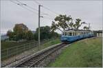 Der MOB ABDe 8/8 4002 VAUD ist bei der kleinen Haltestelle Ch�telard VD  als Regionalzug  nach Montreux. Der Regionalzugeinsatz Monteux - Chernex/Soncier/Chamby zu den Hauptverkehrszeiten war das letzte Einsatzgebiet dieser formsch�nen Triebwagen, welche die MOB als eiserne Reserve noch bis zum  F�tes des Vignerons 2018  in Betrieb hatte. Wohl nicht nur zu meiner Freude bleiben die ABDe 8/8 noch ein gutes Jahr l�nger im (gelegentlichen) Einsatz.   

4. Oktober 2019