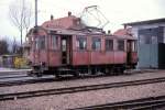 Der alte OJB Zweiachs-Triebwagen 14 von 1917.