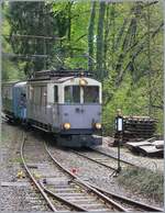 40 Jahre Blonay Chamby -Pfingstfestival 2008: Der LLB als ABFe 2/4 N° 10 bei der  Bifurcation  in Chaulin auf dem Weg Richtung Blonay.

3. Mai 2008