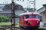 SBB Roter Pfeil 1001 treft am 21 Mai 2022 als Pendeltriebwagen ins SBB Werk Olten ein während das 1. Wochenende des 175 Jahresjubiläum der Eisenbahn in die Schweiz.