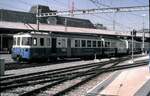 MOB ABDe 8/8 Nr. 4002 mit Wagenzug in Montreux am 25.08.1999.