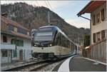 Der Bahnhof Montbovon auf der Strecke Montreux Zweisimmen gehört der TPF.