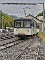 Welch Glück - noch einmal (zum letzten Mal?) konnte ich den MOB Be 4/4 1006 ex  Bipperlisi  aufgebügelt fotografieren! Der Be 4/4 1006 hat in Vevey den alten D31 rangiert, der zum Zeitpunkt