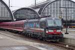 SBBCI 193 701 steht am 22 Jnner 2023 mit der TUI Ski-Express in Amsterdam Centraal.