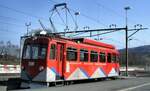 RHB BDeh 1/2 der Rheineck Walzenhausen Bahn in Rheineck am 17.03.1999.