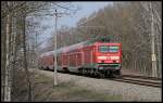 DB Regio 114 028 mit dem RE1 nach Frankfurt/Oder (Erkner 06.04.2010)