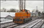 IGB DL 8 / 507 004-0 solo unterwegs Richtung Basdorf am 21.02.2013 Hhe Berlin-Karow