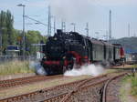 86 1333 und am Schlu 112 708 als planmiger Personenzug Bergen/Rgen-Lauterbach Mole,am 11.Juni 2017,in Bergen/Rgen.