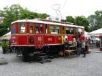 Strassenbahnfahrzeug als Bar.