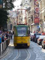 LKP LET Strassenbahn 1123 Tatra KT4SU Baujahr 1988.