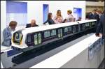 Am Messestand von Siemens auf der InnoTrans 2014 waren auch diverse Modelle ausgestellt.