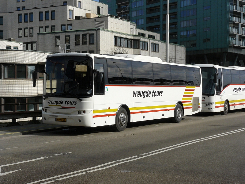 Vreugde Tours Reisebusse DAF Jonckheere Den Haag Centraal Station 06-03-2009.