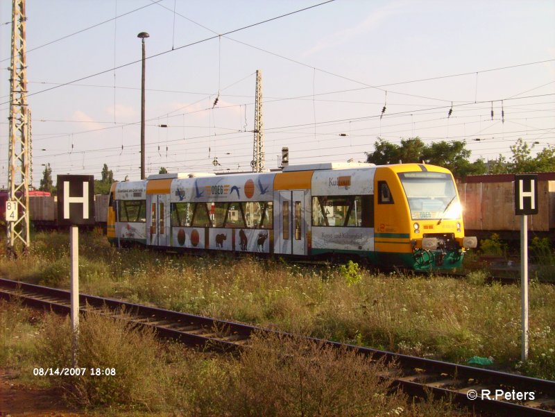 VT650.58 verlsst Frankfurt/Oder mit der OE36 Knigs Wusterhausen. 14.08.07